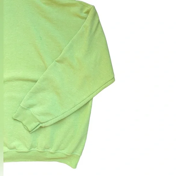 Neon Lime Green Fire Island Hoodie – Vintage Retro Cool! 🌟 size medium - Picture 10 of 11